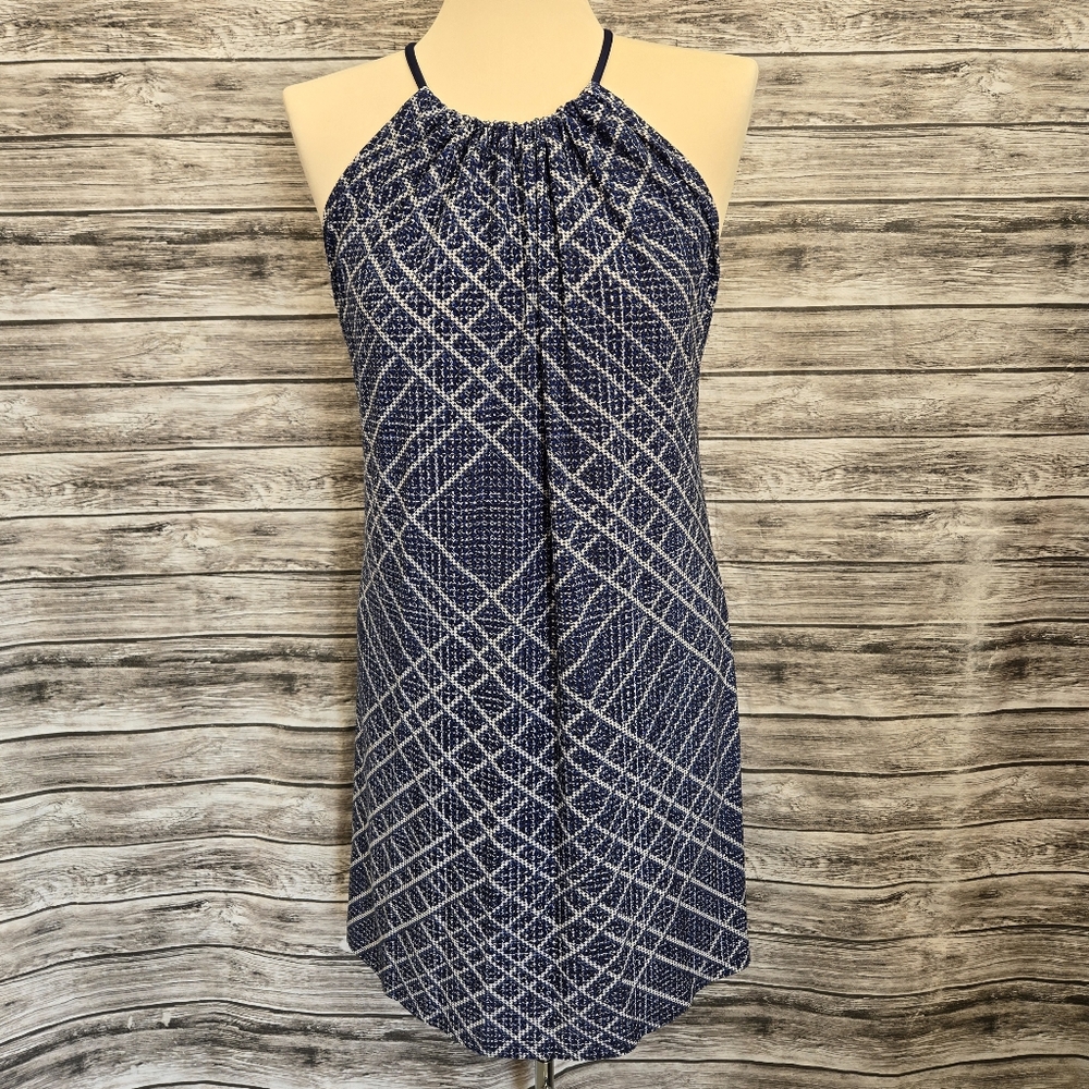 Colada patterend blue dress